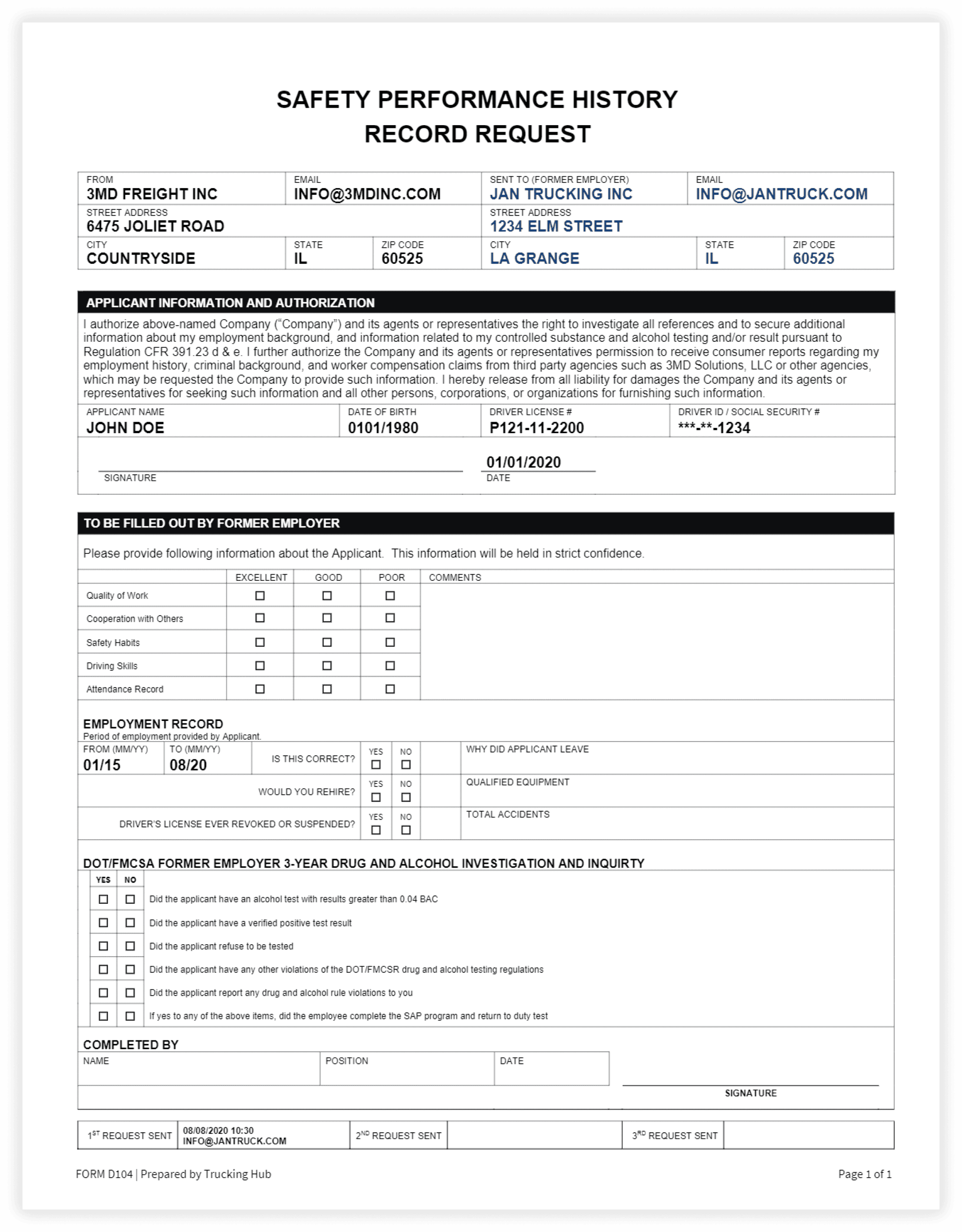 dqf-safety-performance-history-record-request