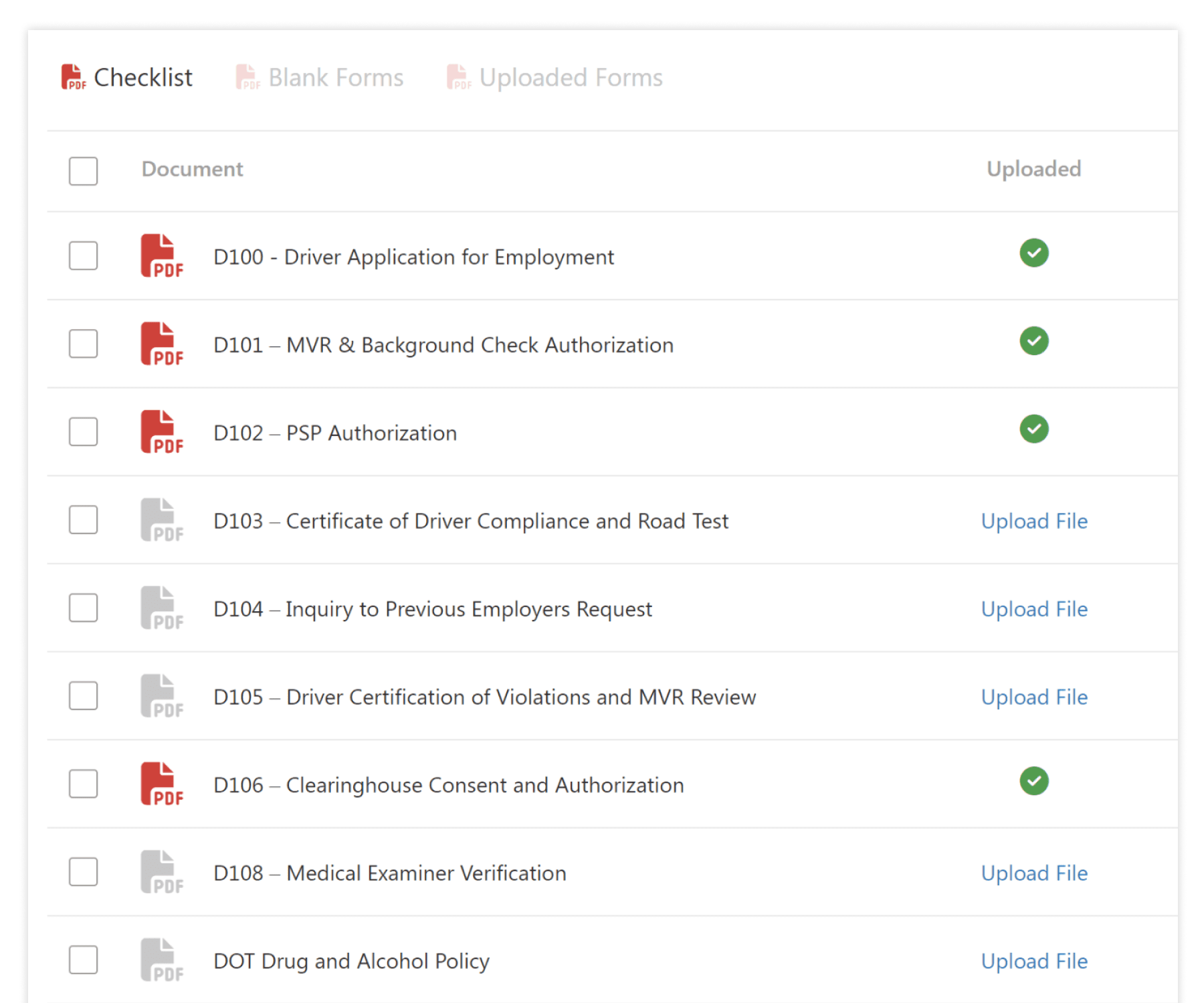 driver-qualification-files-list